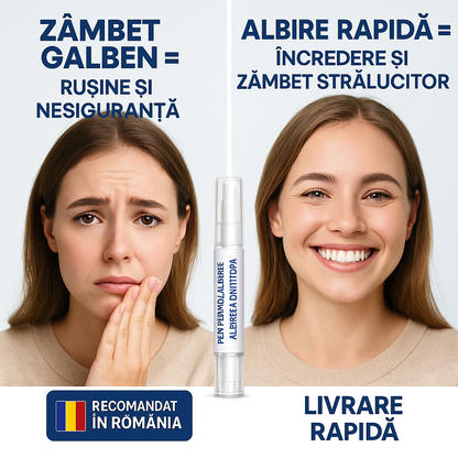 1+2 Gratuit – Canetă Pentru Albirea Dinților